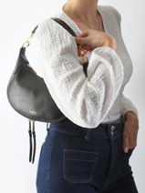 Cross Body Tas Origami Leder Lancel Grijs origami A13313-vue-porte
