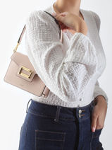 Cross Body Tas Angele Leder Lancel Roze angele A13275-vue-porte