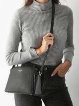 Cross Body Tas Alpes David jones Zwart alpes CM6926A-vue-porte