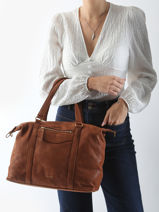 Schoudertas Vintage Leder Nat et nin Zwart vintage THYLANE-vue-porte