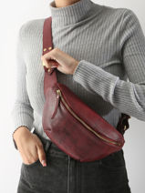 Heuptasje Leder Paul marius Rood la suite 1960 BANAN960-vue-porte