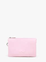 Etui 2 Compartimenten Leder Nathan baume Roze original n 283N