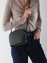 Cross Body Tas Lilou Leder Nathan baume Zwart egee 2-vue-porte