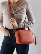 Cross Body Tas Camera Bag Leder Nathan baume Oranje nathan 2-vue-porte