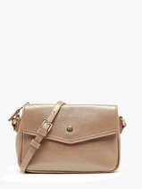 Cross Body Tas Luna Leder Hexagona Goud luna 6820083