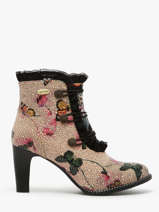 Enkellaarsjes Met Hak Uit Leder Laura vita Beige women 6520