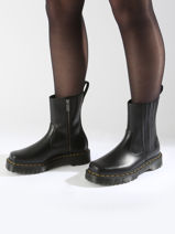 Enkellaarsjes Amaayah Lo Uit Leder Dr martens Zwart women 31950001-vue-porte