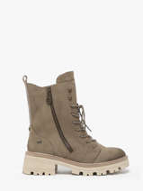 Enkellaarsjes Mustang Beige women 1469502