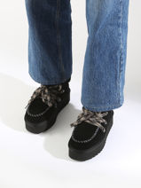 Enkellaarsjes Platform Colors of california Zwart women CYWPLA05-vue-porte