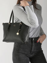 Schoudertas Zip Lulu castagnette Zwart zip WILFRIED-vue-porte