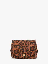 Portemonnee Leder Paul marius Zwart leopard GUSTALEO
