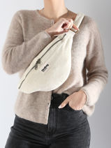 Heuptasje Hindbag Beige velours V-vue-porte