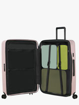 Harde Reiskoffer Restackd Samsonite Roze restackd 150705-vue-porte