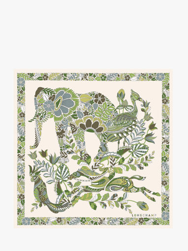 Longchamp Soie gots Foulard Groen