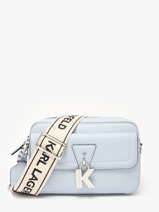 Cross Body Tas K Lock Leder Karl lagerfeld Blauw k lock A1W30406