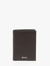 Kaarthouder Met Portemonnee Leder Hugo boss Bruin smooth HLG403Y