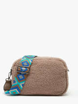 Cross Body Tas Fur Miniprix Bruin fur 3929