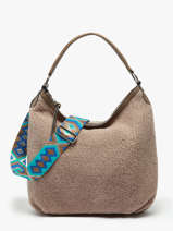 Schoudertas Miniprix Beige fur 3923