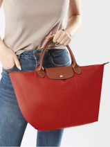 Longchamp Le pliage original Handtas Rood-vue-porte