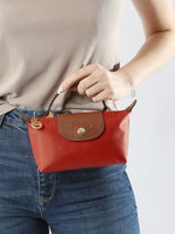 Longchamp Le pliage original Clutch Rood-vue-porte
