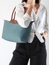 Longchamp Le pliage original Schoudertas Blauw-vue-porte