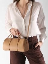 Longchamp Daylong Handtas Beige-vue-porte