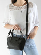 Cross Body Tas Maya Leder Lancaster Zwart maya 88-vue-porte