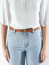 Riem Tommy hilfiger Beige belt AW16840-vue-porte