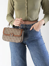 Cross Body Tas Orlina Logo Guess Bruin orlina logo SG954020-vue-porte