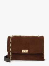 Cross Body Tas Velvet Caviar Leder Milano Bruin velvet caviar VC24115