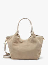 Schoudertas Velvet Caviar Leder Milano Beige velvet caviar VC241111