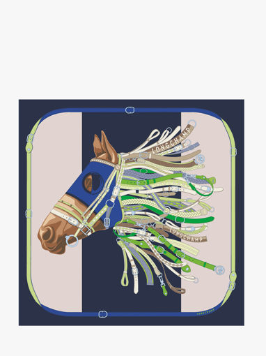 Longchamp Soie unie Sjaal Blauw