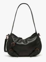 Schoudertas Strappy Leder Basilic pepper Zwart strappy BSTR02