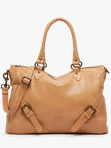 Schoudertas Strappy Leder Basilic pepper Bruin strappy BSTR03