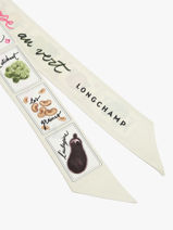 Longchamp Soie gots Foulard Veelkleurig-vue-porte
