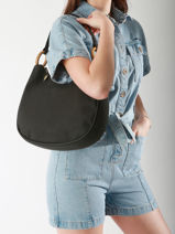 Schoudertas Crocus Woomen Zwart crocus WCRO28-vue-porte