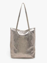 Schoudertas A4 Formaat Nine Leder Milano Zilver nine NI24111