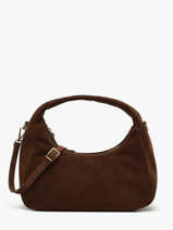 Handtassen Velvet Leder Milano Bruin velvet VE24114
