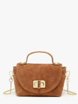 Sac Bandouli�re Velvet Leder Milano Bruin velvet VE24117
