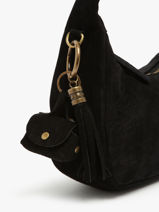 Sleutelhanger Leder Milano Zwart velvet VE24112-vue-porte