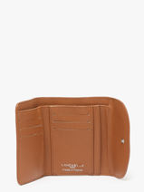 Portemonnee Sierra Leder Lancaster Bruin sierra pm 3-vue-porte