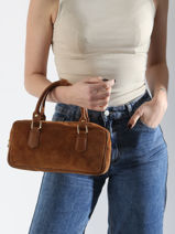 Handtas Velvet Caviar Leder Milano Oranje velvet caviar VC24112-vue-porte