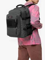 Rugzak 2 Compartimenten Met 16" Laptopvak Eastpak Grijs authentic EK0A5BIL-vue-porte
