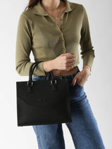 Handtas Event Leder Nathan baume Zwart event 8-vue-porte