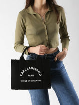 Handtas Rsg Katoen Karl lagerfeld Bruin rsg A1W50010-vue-porte