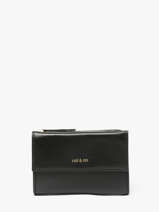 Portefeuille Leder Nat et nin Zwart vintage LOTTI