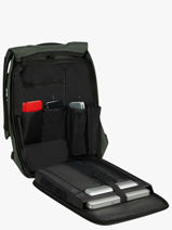 Business Rugzak 1 Compartiment Met 15" Laptopvak Samsonite Groen securipak 2.0 150941-vue-porte