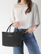 Handtas Smart Kba Nylon Lancaster Zwart smart kba 36-vue-porte