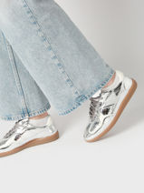 Sneakers Tb.490 Uit Leder Alohas Zilver accessoires 10054402-vue-porte