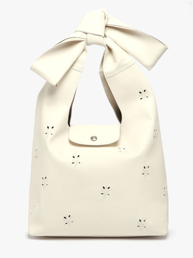 Longchamp Le pliage broderie anglaise Longchamp Beige